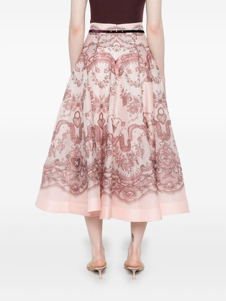 Zimmermann Skirts Pink