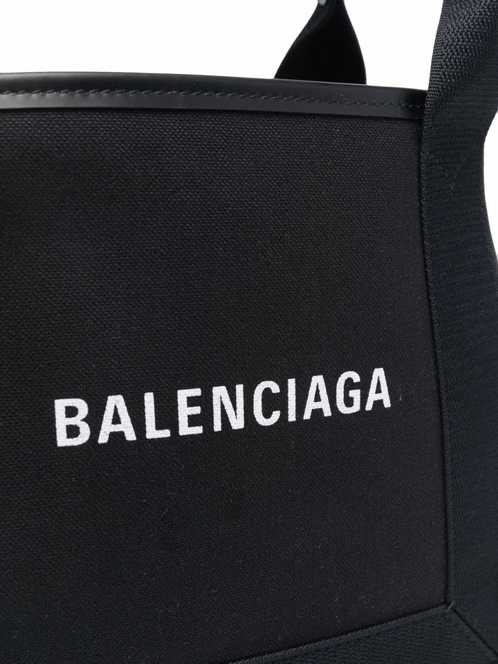 Balenciaga Bags Cotton Tote Black