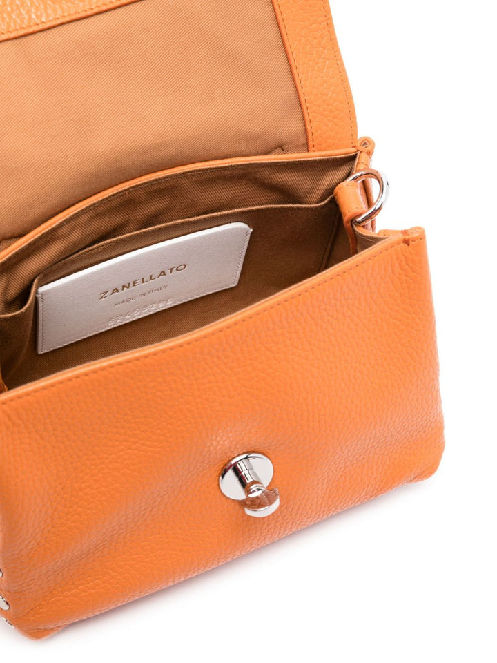 Zanellato Orange Foldover Top Bag