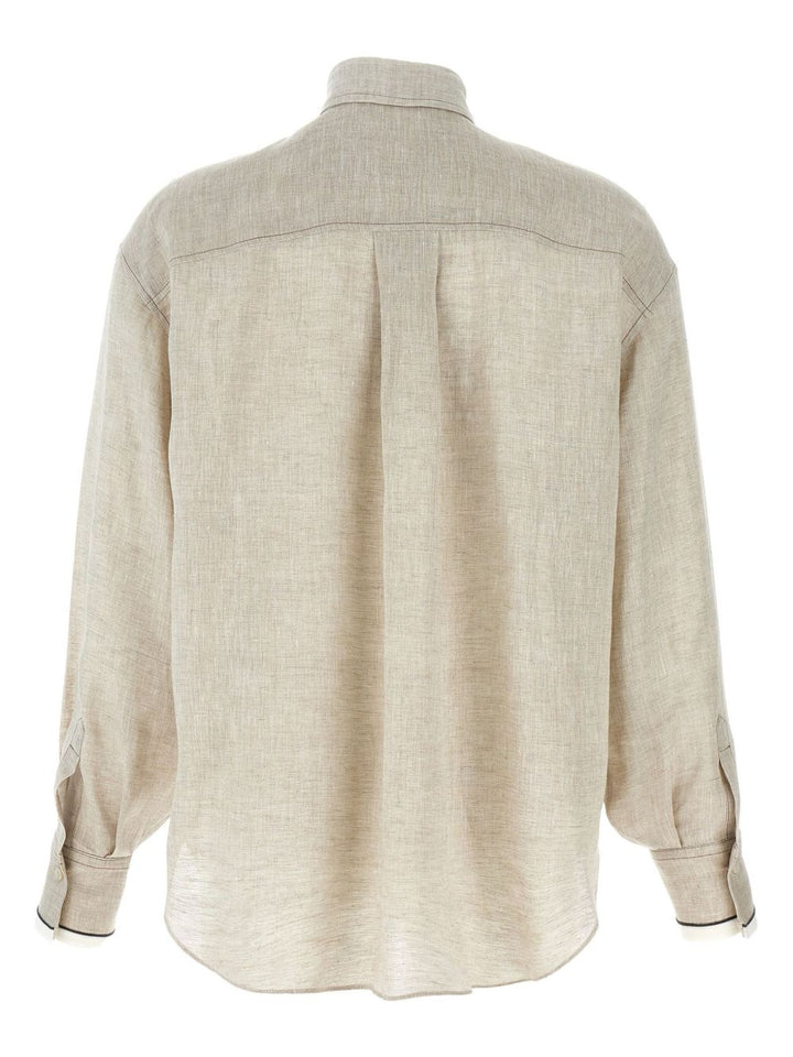 Brunello Cucinelli Shirts Beige