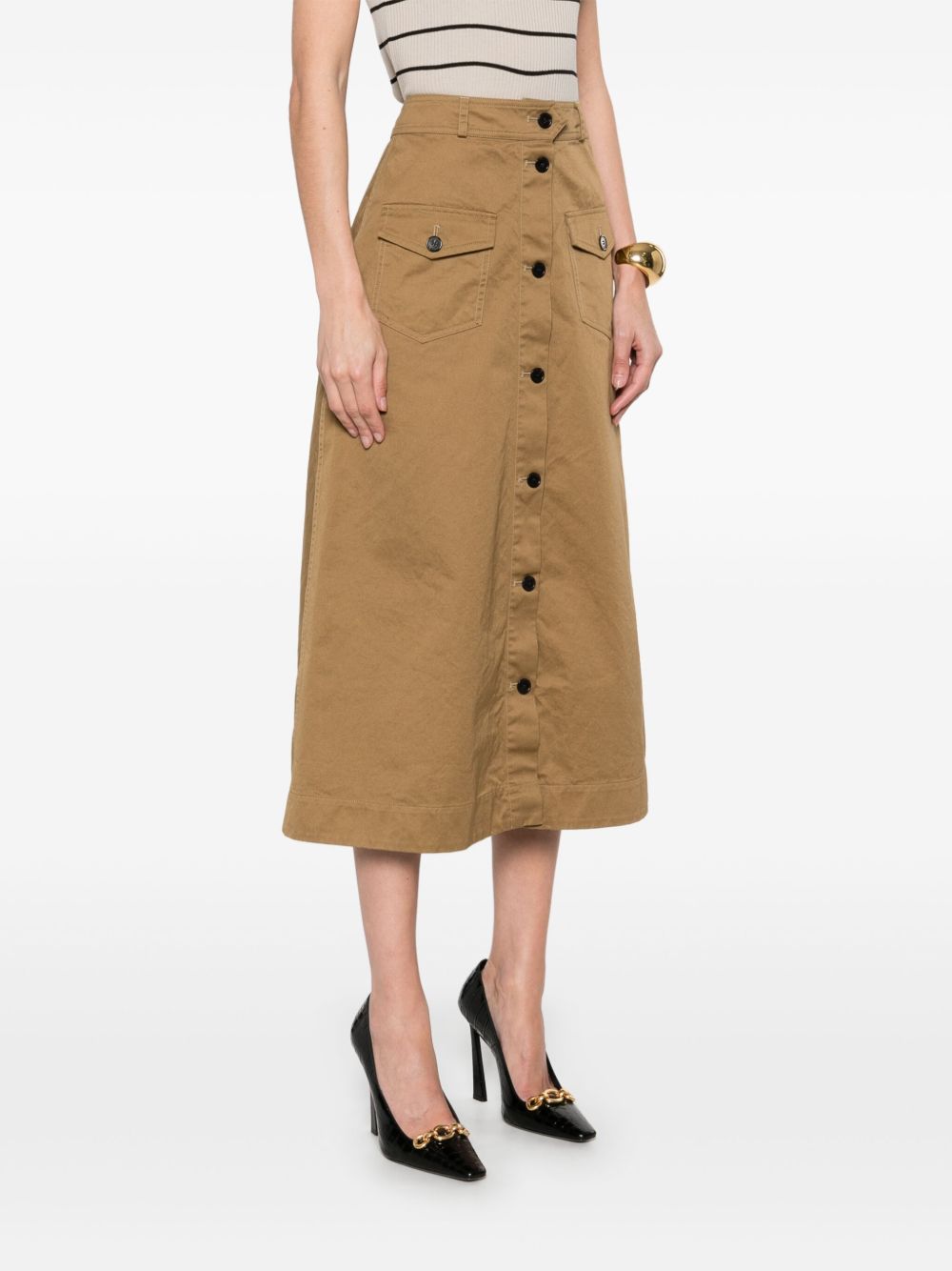 Saint Laurent Skirts Brown