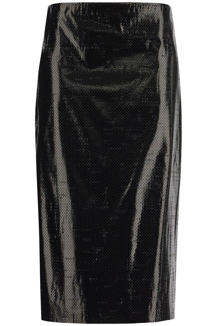 Alexander Mcqueen silk tarpaulin skirt