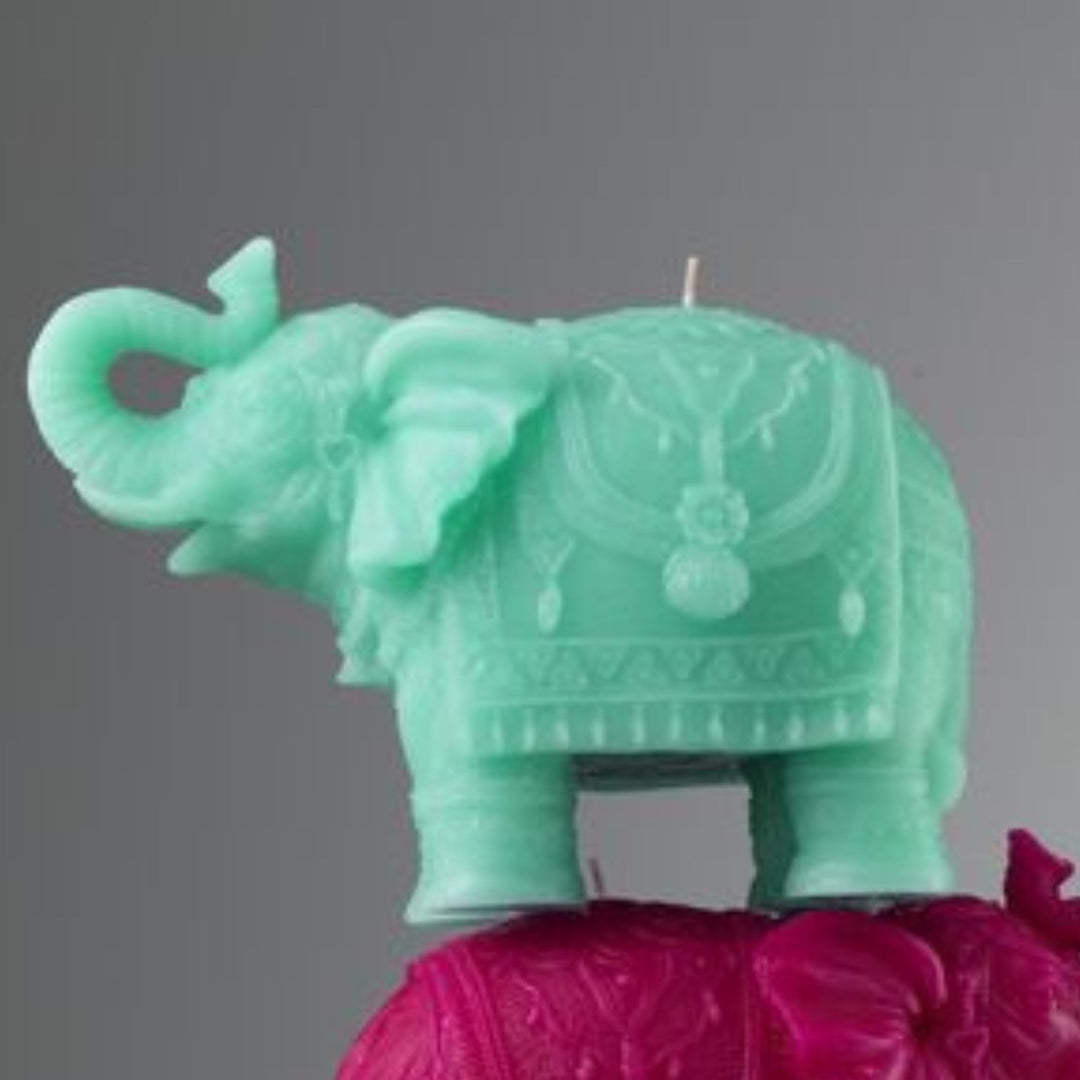 Mario Luca Giusti Elephant Candle Turquoise