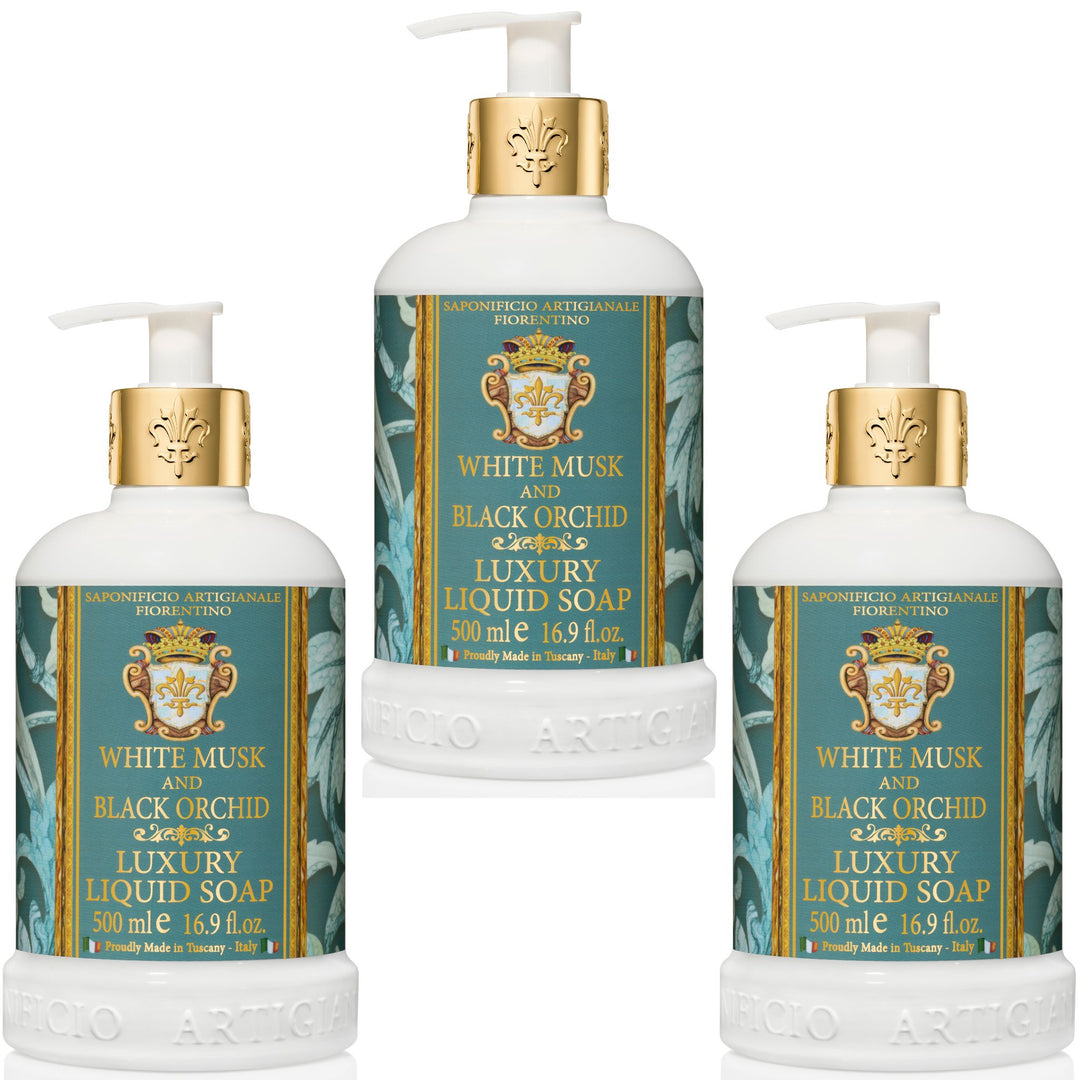 White Musk and Black Orchid Hand Wash Set of 3Pcs