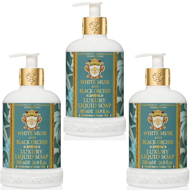 White Musk and Black Orchid Hand Wash Set of 3Pcs