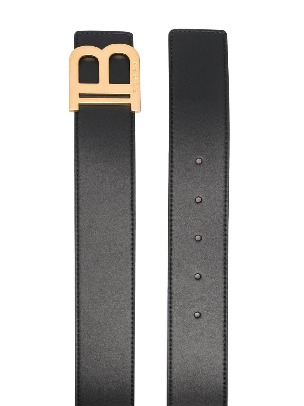 Balmain Belts Balmain Belts Black Balmain Black calf leather accessory with gold-tone hardware and logo plaque. Brand