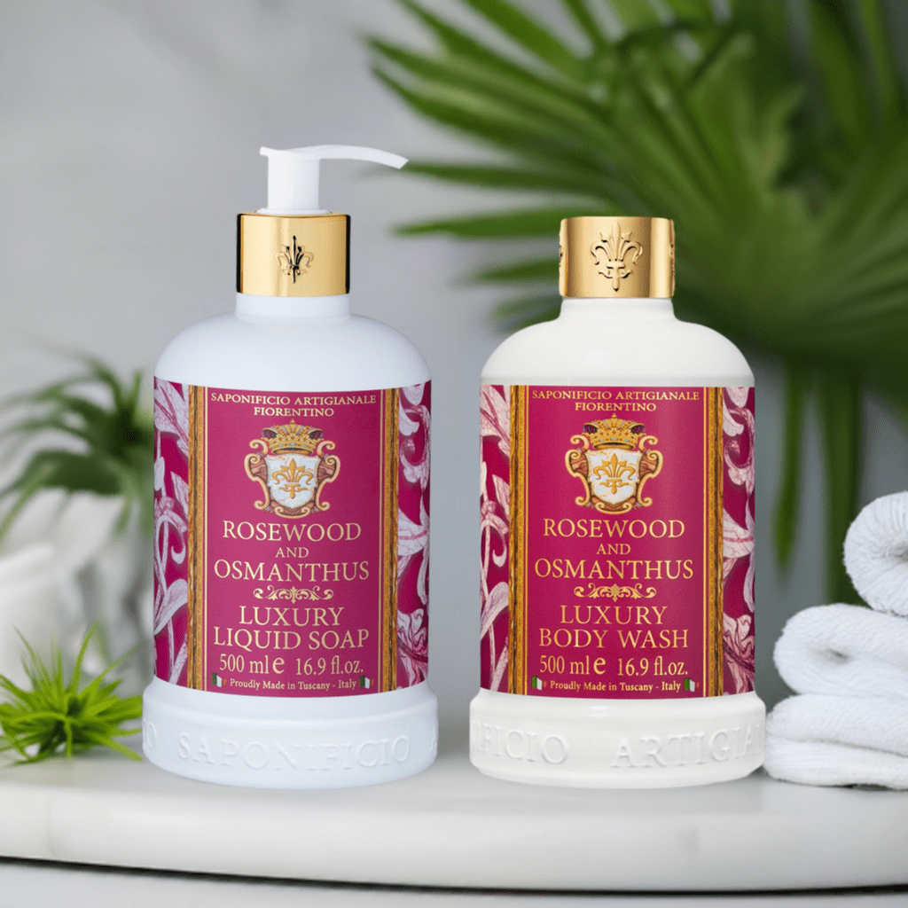 Saponificio Artigianale Fiorentino Body and Hand Wash Bundles Saponificio Artigianale Fiorentino Rosewood & Osmanthus Body & Hand Wash Set Brand