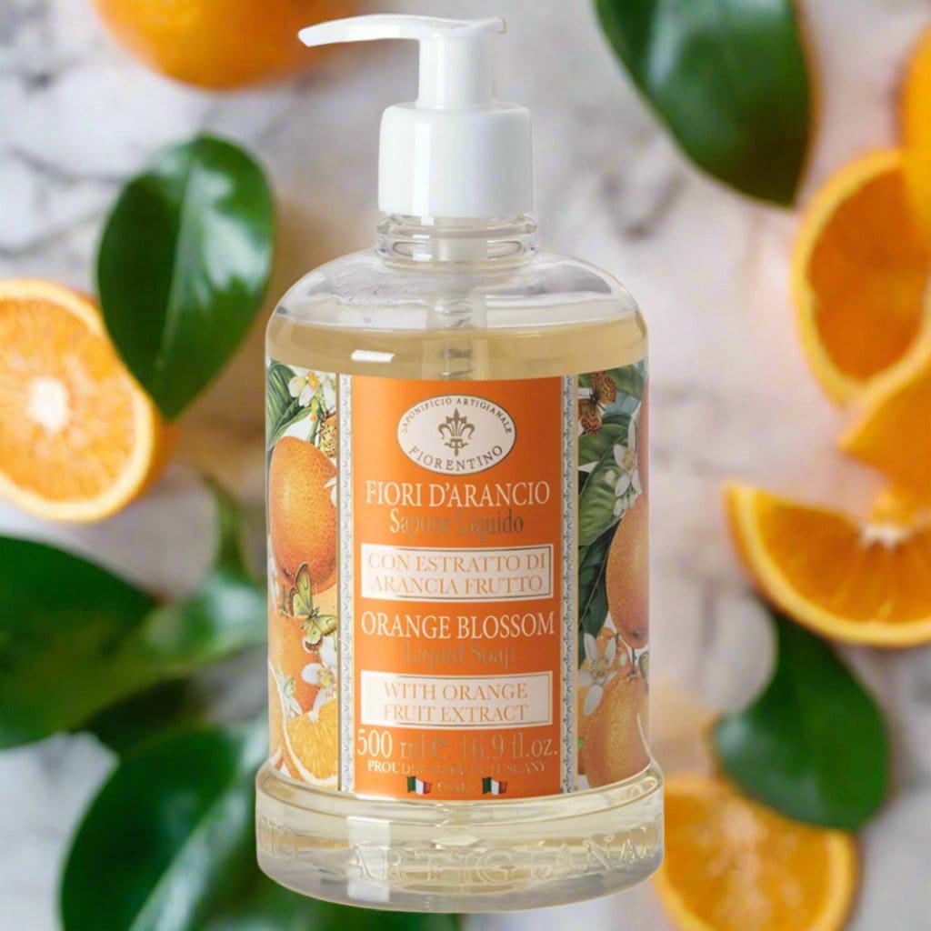 Saponificio Artigianale Fiorentino Body and Hand Wash w/ Soap Bundles Saponificio Artigianale Fiorentino Orange Blossom Hand Wash Saponificio Artigianale Fiorentino Orange Blossom Hand Wash Brand