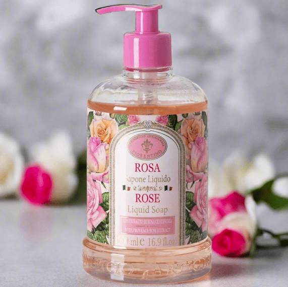 Saponificio Artigianale Fiorentino Body and Hand Wash w/ Soap Bundles Saponificio Artigianale Fiorentino Rose Hand Wash Saponificio Artigianale Fiorentino Rose Hand Wash Brand