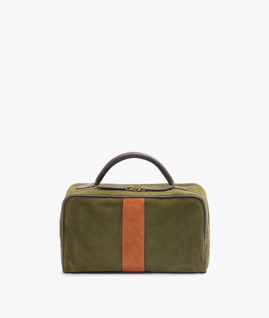 My Style Bags Cosmetic & Toiletry Bags My Style Bags Berkeley Twin Deluxe Toiletry Travel Bag in Green/Orange Stripe for Men Brand