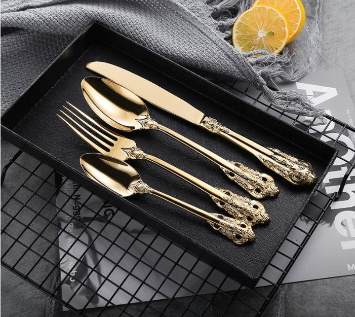 Harriet Cutlery Cutlery set 24pcs Harriett Gold Cutlery Set 18Pcs Brand