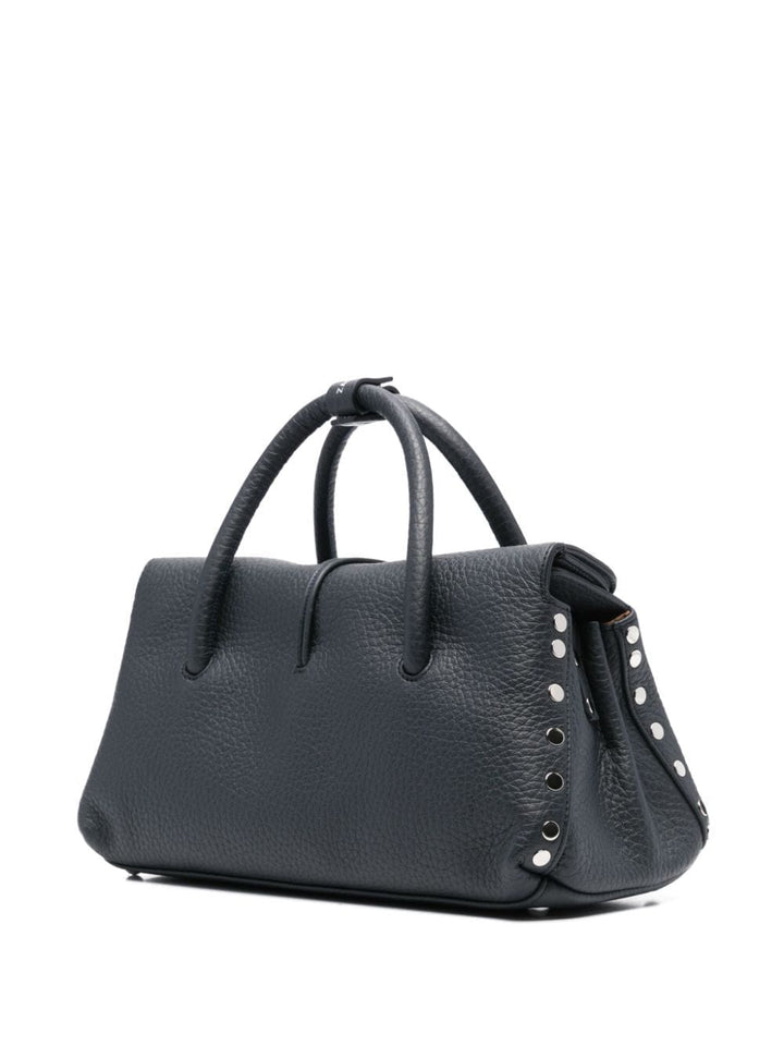 Zanellato Handbag UNI Zanellato Midnight Black Handbag Zanellato Midnight Black Leather Handbag at Italian Luxury Group Brand