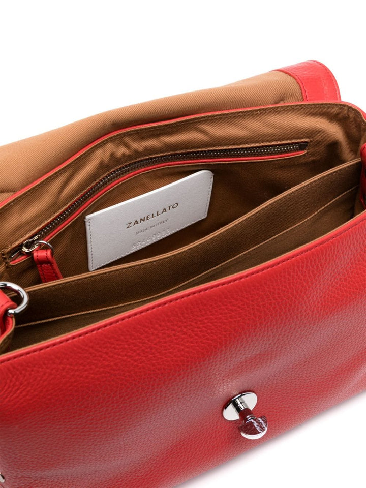 Zanellato Handbag UNI Zanellato Poppy Red Twist-lock Zanellato Poppy Red Twist-lock Leather Bag at Italian Luxury Group Brand