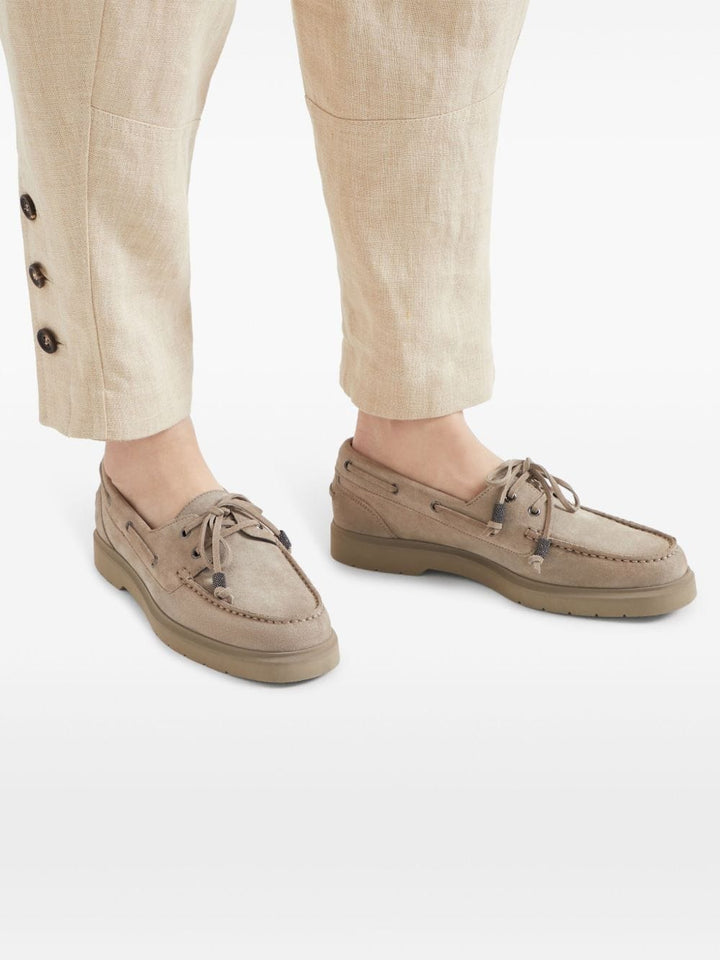 Brunello Cucinelli Moccasins Brunello Cucinelli Flat shoes White Brunello Cucinelli Flat shoes White Brand