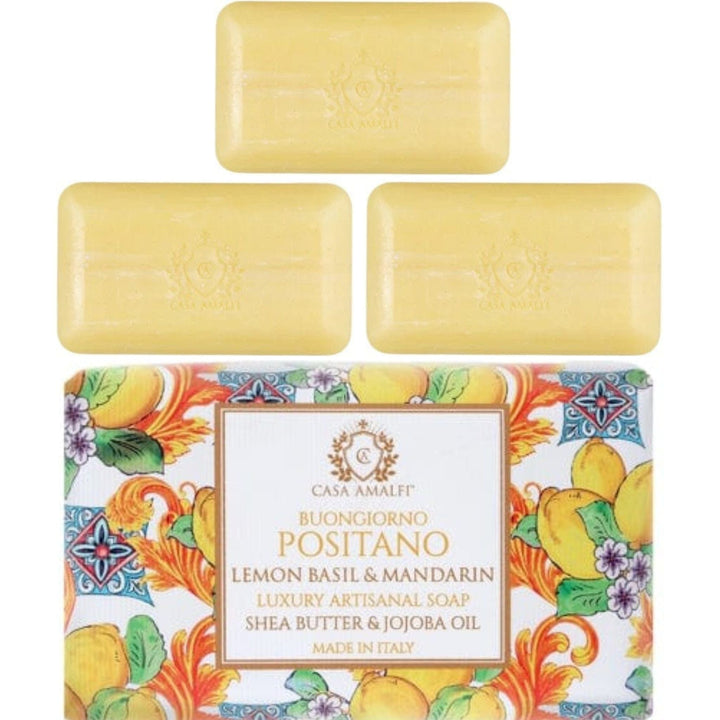 Casa Amalfi Set Body Soap Casa Amalfi Buongiorno Positano Body Soap - Lemon Basil & Mandarin 150g Set of 3Pcs Buongiorno Positano Body Soap  Brand