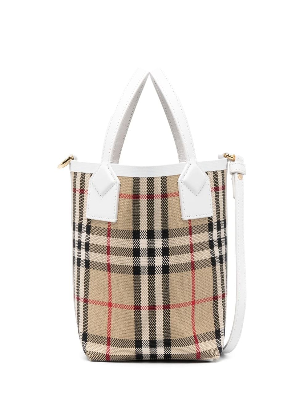 Burberry Shoulder UNI Burberry Bags Mini London Beige Burberry Mini London bag in beige with a structured silhouette Brand