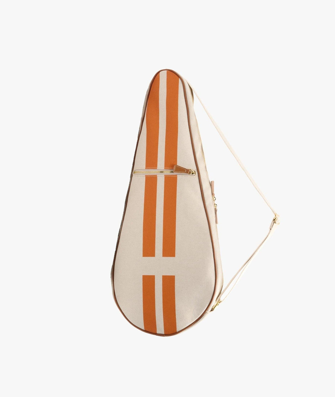 MyStyleBags Tennis Racket Holder My Style Bags The Go-To Glamour Tennis Racket Holder Natural With Orange Stripes Stand Out on the Court With Tennis Racket Holder Orange My Style Bags  Brand