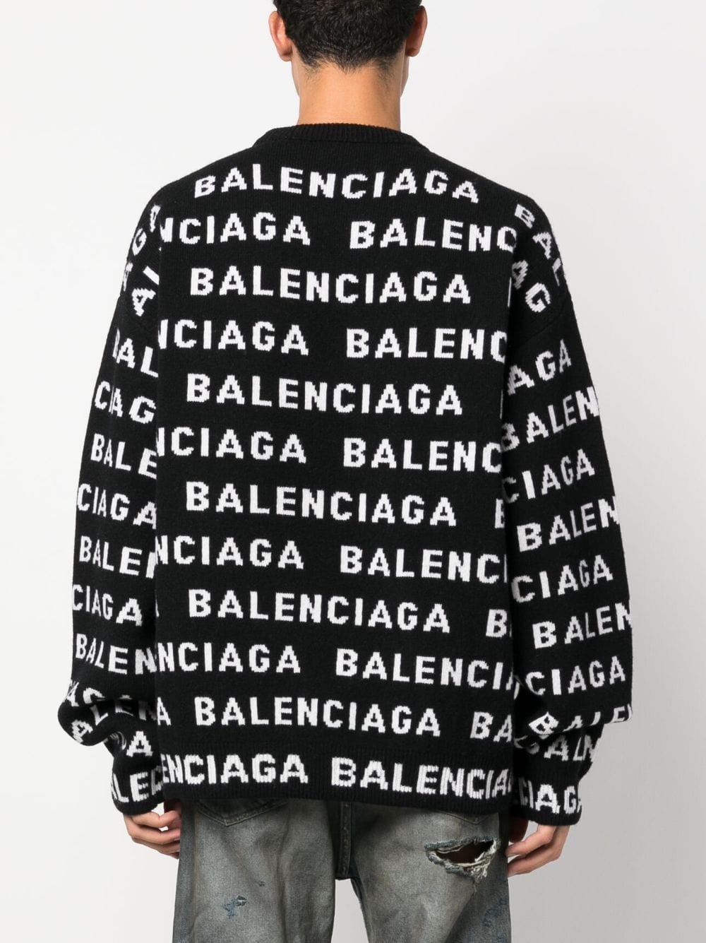 Balenciaga Topwear S Balenciaga Sweaters Black Balenciaga Sweaters Black Brand