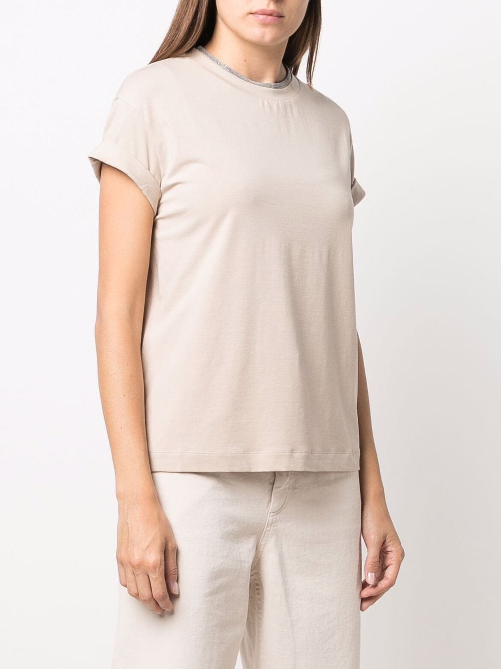 Brunello Cucinelli Topwear Brunello Cucinelli T-shirts and Polos Beige Brunello Cucinelli T-shirts and Polos Beige Brand