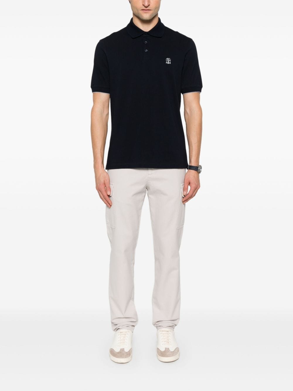 Brunello Cucinelli Topwear Brunello Cucinelli T-shirts and Polos Blue Brunello Cucinelli T-shirts and Polos Blue Brand