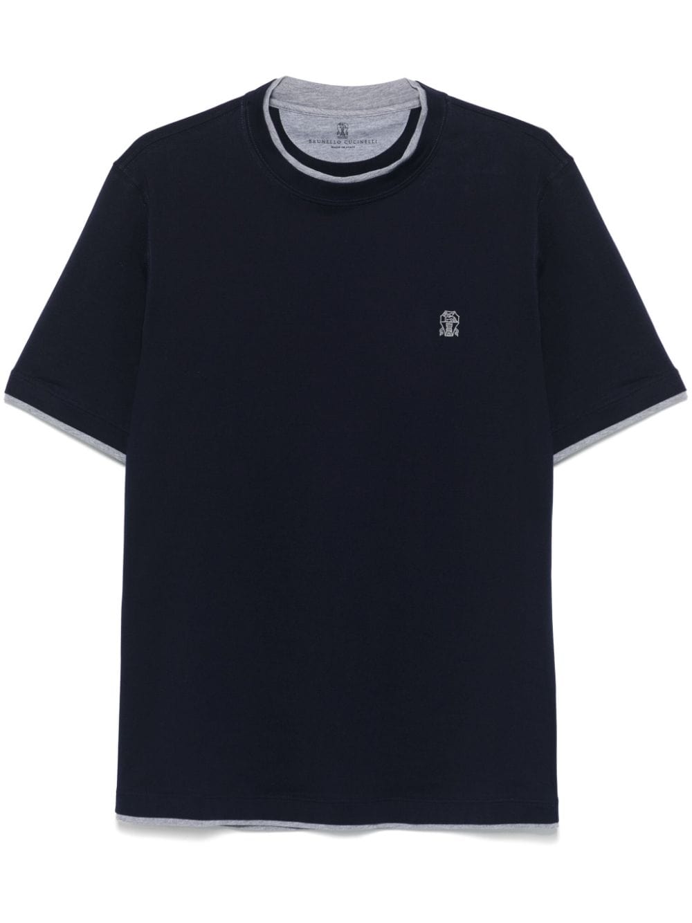 Brunello Cucinelli Topwear XXL Brunello Cucinelli T-shirts and Polos Blue Brunello Cucinelli T-shirts and Polos Blue Brand