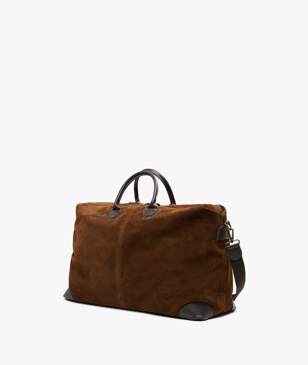 MyStyleBags Travel Bags My Style Bags Harvard  Duffel Large Travel Bag Italian Suede Deluxe Tobacco Brand