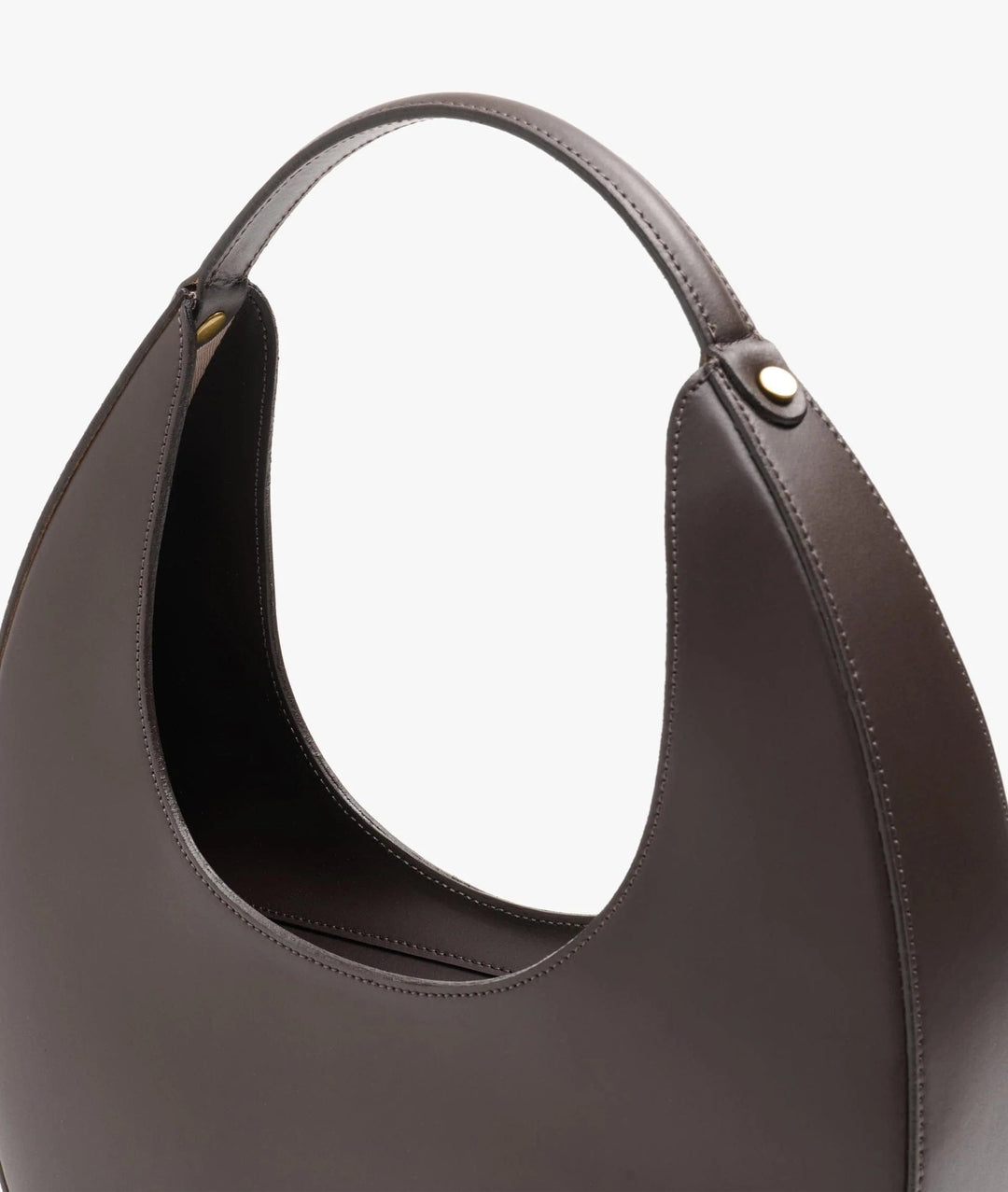 MyStyleBags Travel Bags My Style Bags Moon Handbag Italian Leather in Dark Brown Brand