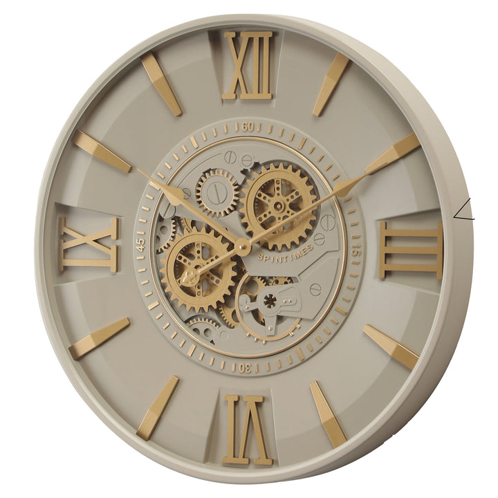 Chilli Wall Clock Savanah Round Moving Cogs Wall Clock Brand