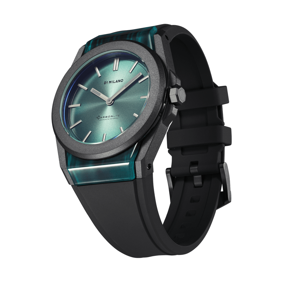 D1 Milano Watch D1 Milano Carbonlite Green 40.5mm Watch Brand