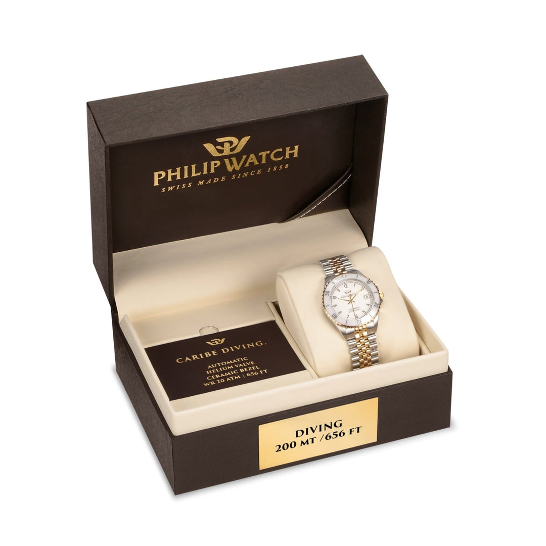 Philip Watch Watch Philip Watch Caribe Swiss Made Diving Two Tone Ladies Automatic Brand